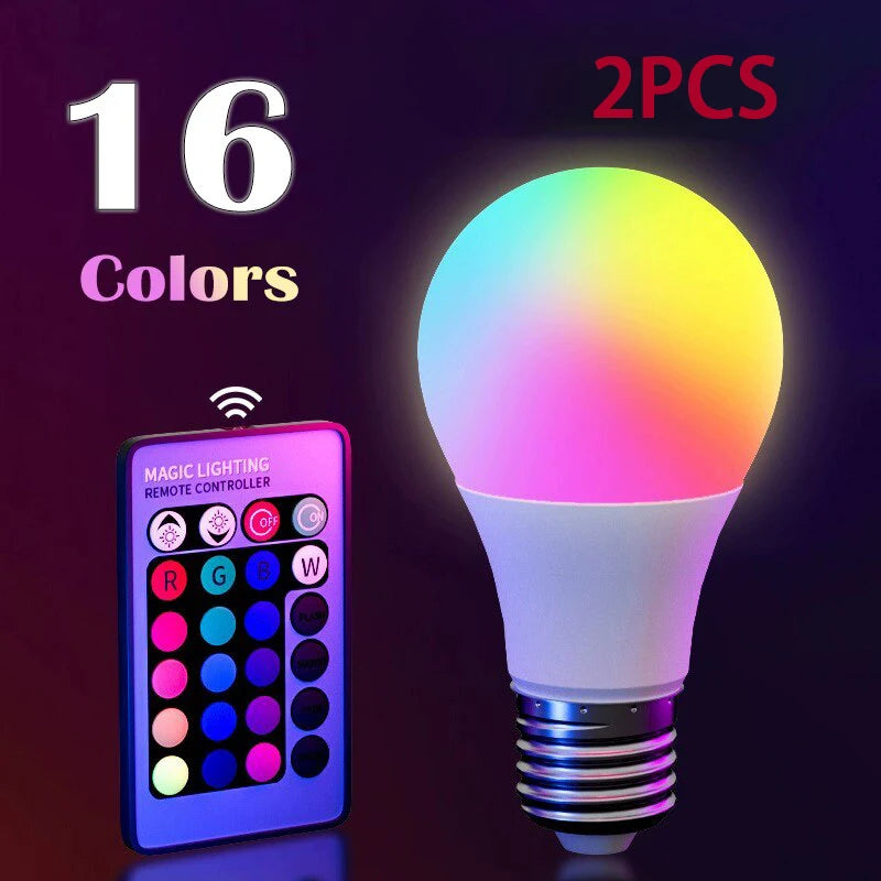 Ampoule LED RGB Intelligente 16 Couleurs – Ambiance Personnalisée