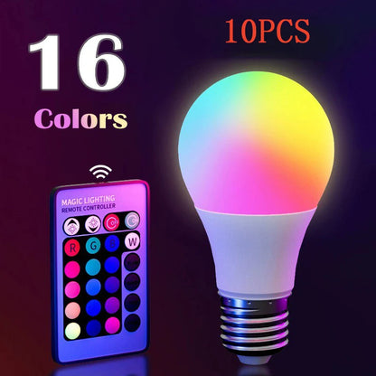 Ampoule LED RGB Intelligente 16 Couleurs – Ambiance Personnalisée
