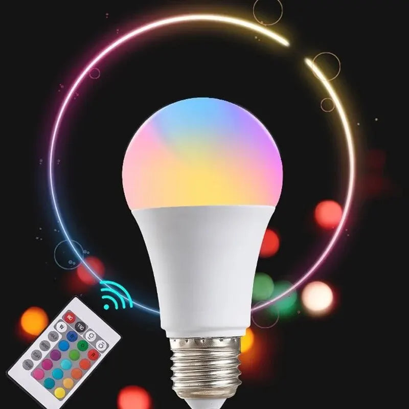 Ampoule LED RGB Intelligente 16 Couleurs – Ambiance Personnalisée